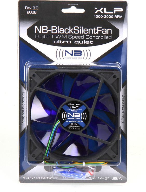 Ftohës Noiseblocker BlackSilent XL-P, 120 mm