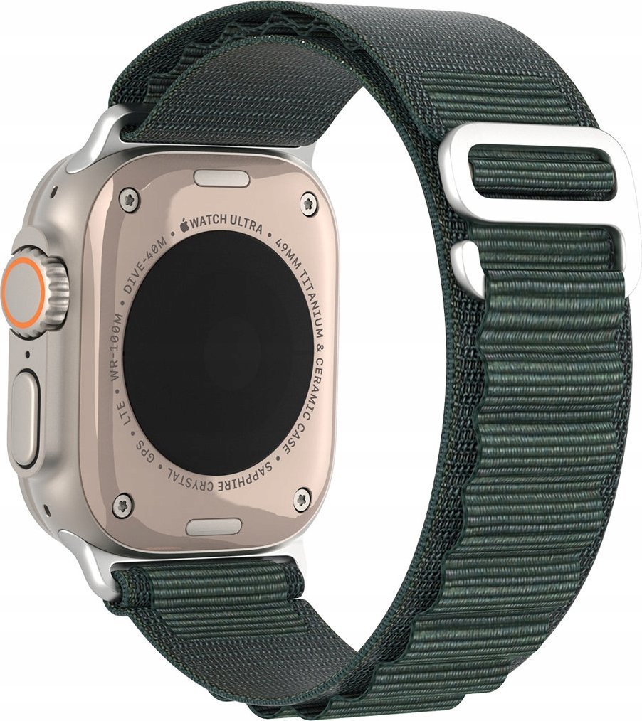 Rrip sportiv Dux Ducis GS Version për Apple Watch, 42 44 45 49 mm, me kapëse, jeshil