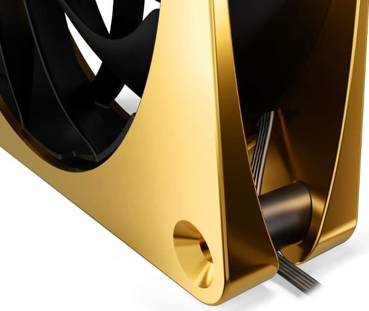 Ftohës Alphacool Apex Stealth Metal Power, 120 mm, i artë