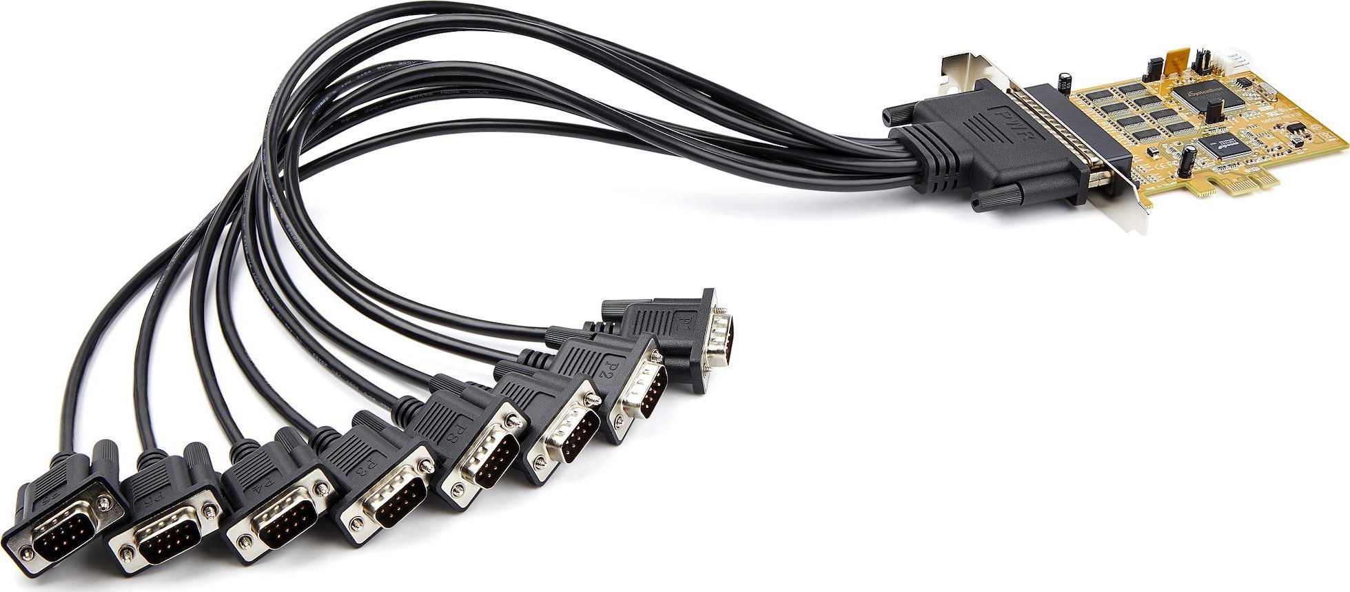 Kartë serike StarTech.com PEX8S1050PCI, 8 porta RS232, PCI Express, me kabllo DB9