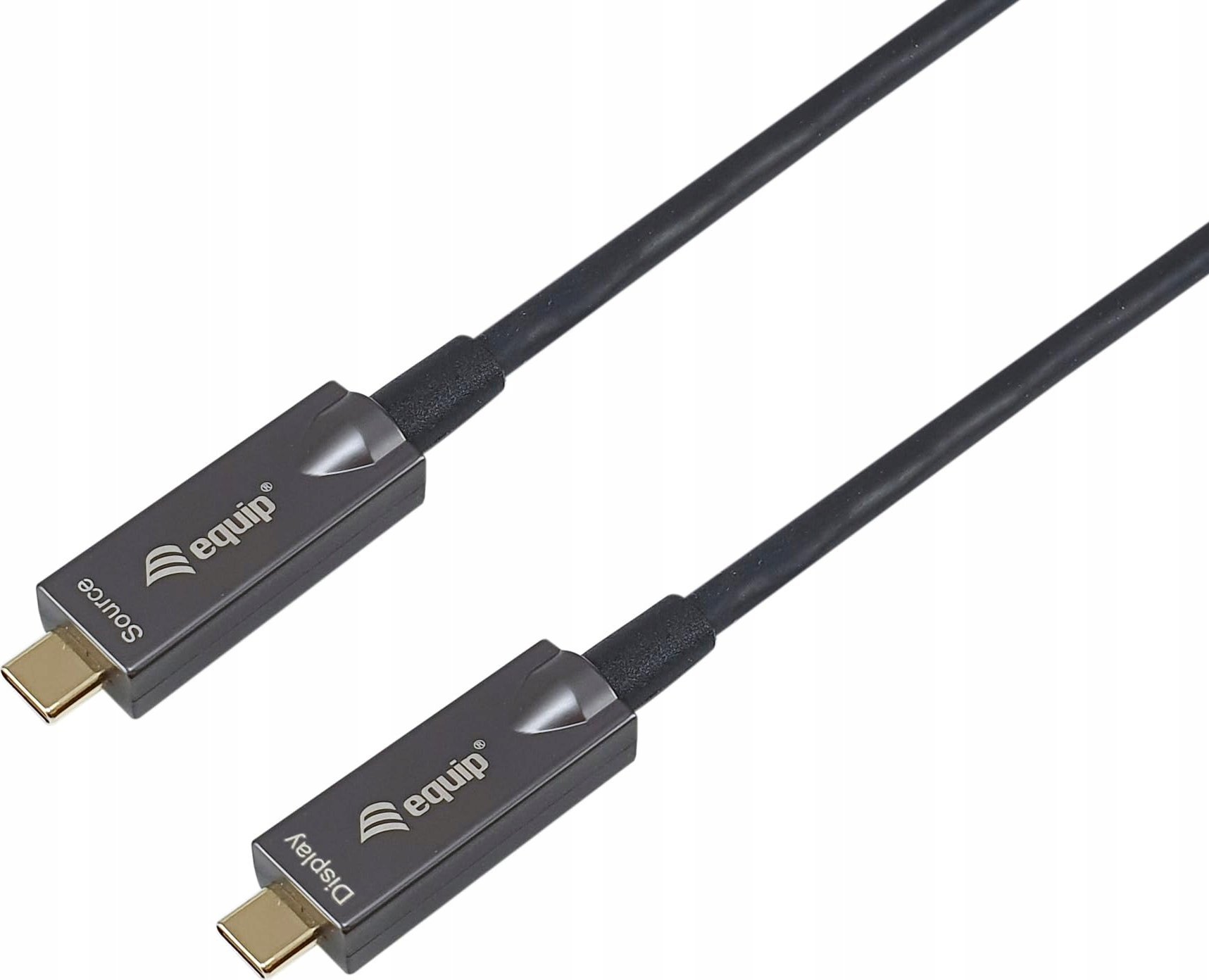 Kabllo USB C në USB C Equip, 5m, 4K 60Hz, 60W, e zezë