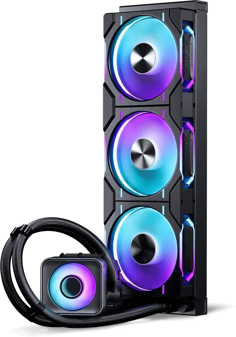 Ftohës AIO CPU Phanteks Glacier One D30 X2 360, RGB, 360mm, i zi