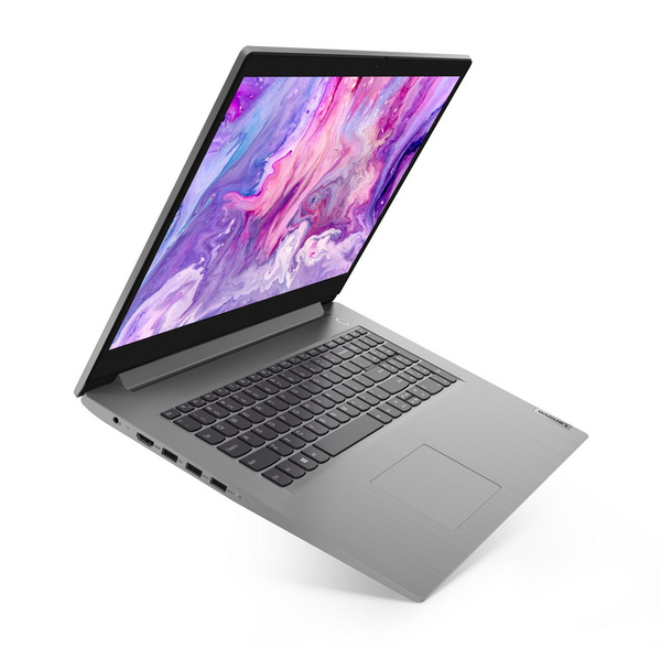 Laptop Lenovo IdeaPad 3, 17.3", Intel Core i3, 8GB RAM, 512GB SSD, Intel UHD Graphics, gri / platin