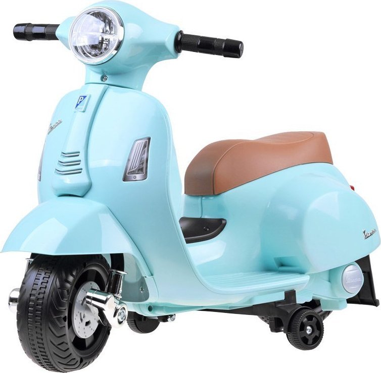 Skuter elektrik për fëmijë Vespa PA0238, bateri, rrota ndihmëse, rozë