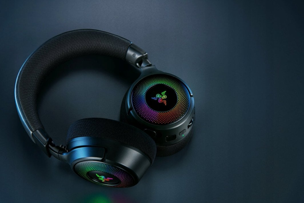 Kufje gaming Razer Kraken V4 Wireless, pa tela, RGB, të zeza