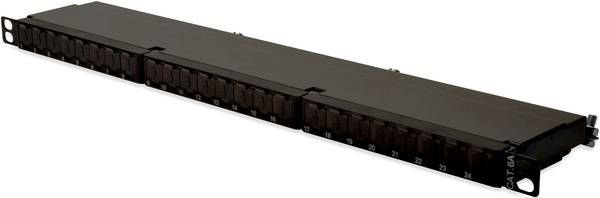 Patchpanel Digitus DN-91624S-SL-EA, 24 porta, CAT 6A, 0.5U