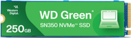 Disk SSD WD Green SN350, 250GB, M.2 2280 PCI-E x4 Gen3 NVMe