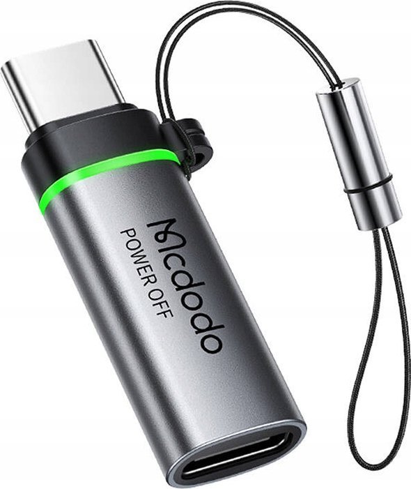 Adaptues USB C Mcdodo OT 2450, USB C në USB C, Auto Power Off, i zi
