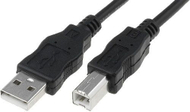 Kabllo USB Digitus AK-300105-030-S, USB-A në USB-B, 3 m, i zi