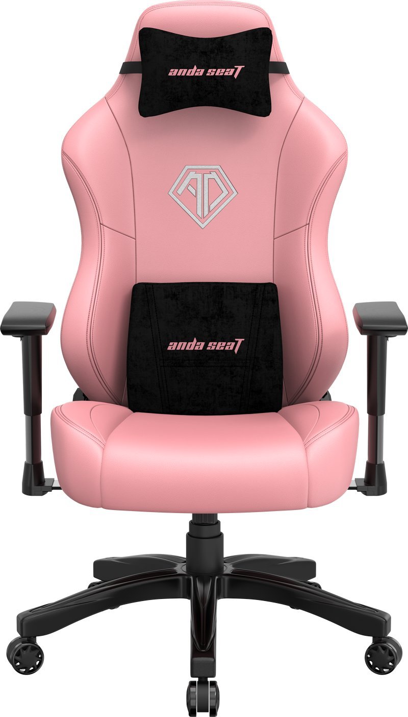 Karrige gaming AndaSeat Phantom 3 Series, madhësia L, lëkurë PVC, rozë krem
