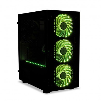 Kutia kompjuterike iBOX Passion V4 OPV4, RGB, ATX, e zezë
