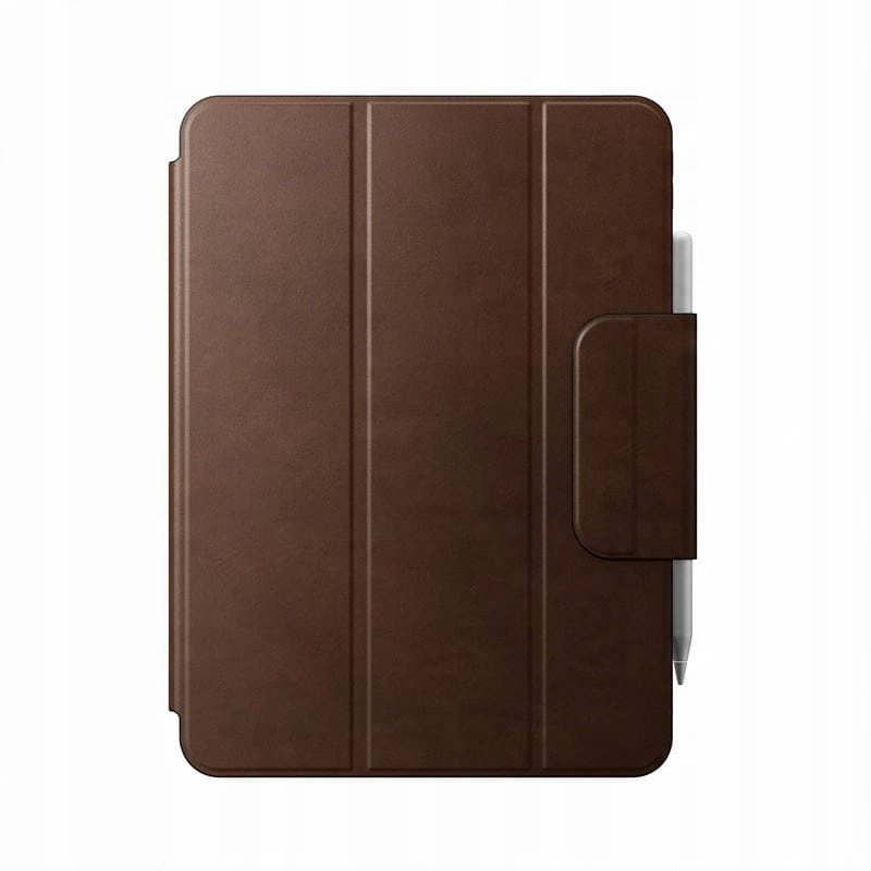 Këllëf Nomad Leather Folio për Apple iPad Pro 11" M4, lëkurë, kafe