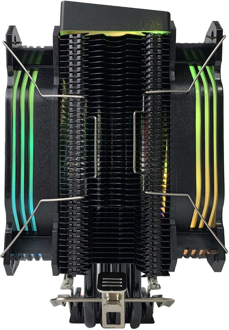 Ftohës CPU Rampage Octagon C60, 2x 120mm, TDP 180W, i zi