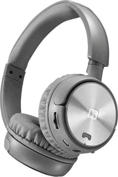 Безжични слушалки Swissten Trix, Bluetooth, над уво, сребрено сиви