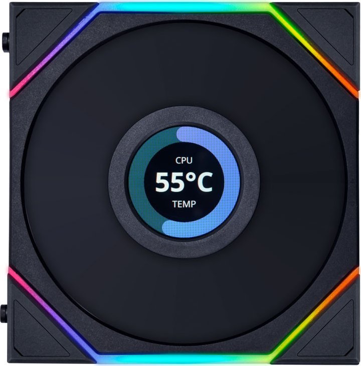 Ftohës Lian Li Uni TL LCD 120 RGB Reverse Blade (12RTLLCD1B), 120 mm