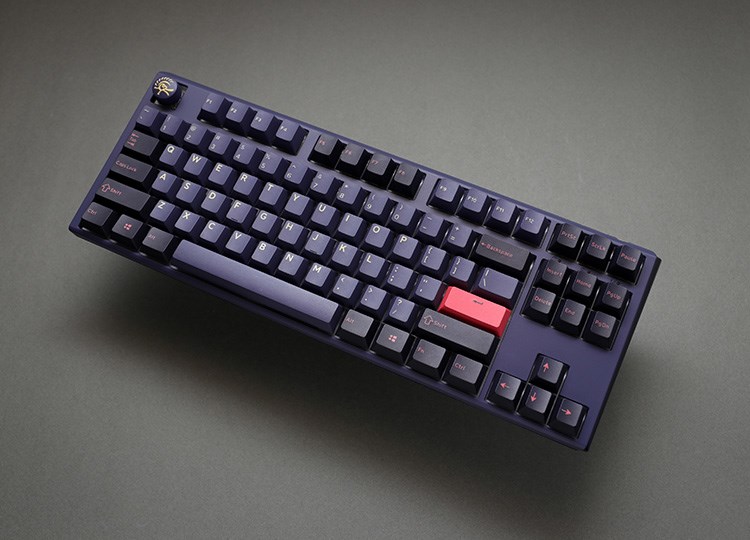 Tastierë lojërash Ducky One 3 Cosmic TKL, RGB LED, Cherry MX Red, e kaltër