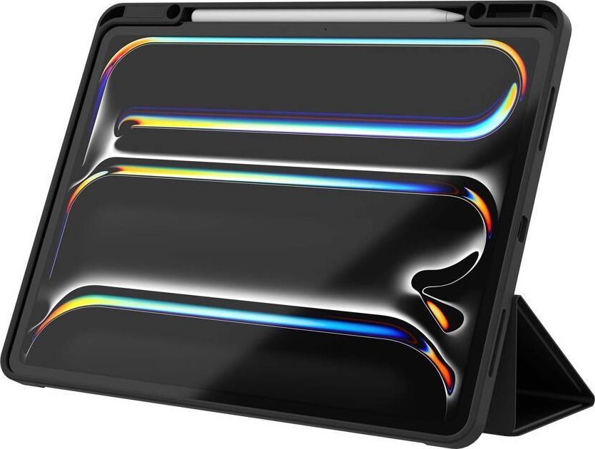 Mbrojtëse folio për iPad JCPal DuraPro, iPad Pro 13" M4 M5, me mbajtëse Pencil, e zezë