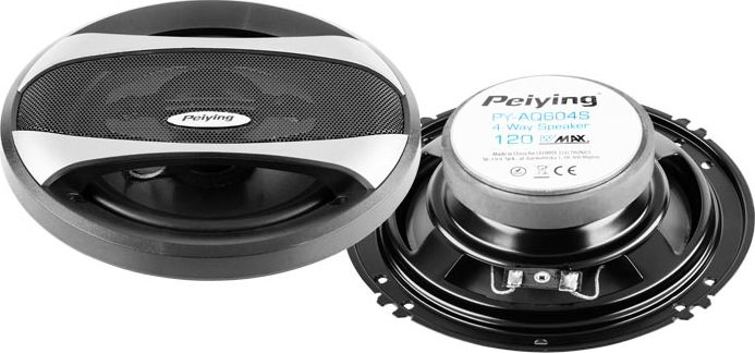 Altoparlantë veture PeiYing PYAQ604S, 6", 4 way, 4 Ohm