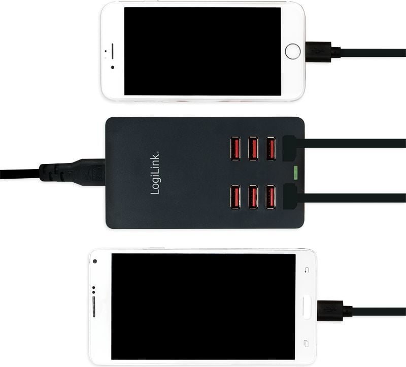 USB полнач LogiLink PA0140, 8x USB A, 44W