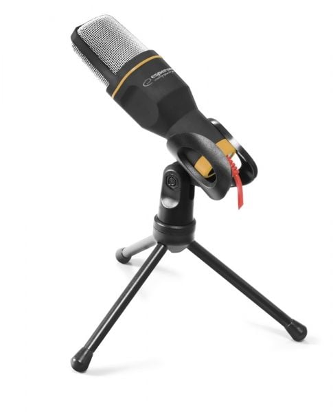 Mikrofon tavoline Esperanza Studio Pro EH182, 3.5mm, me trekëmbësh, i zi