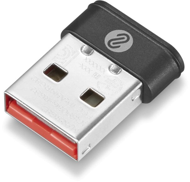 Adapter Lenovo USB A Pro Unified Pairing Receiver, për tastierë dhe mi, AES 128, i zi