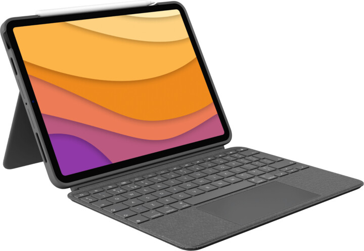 Tastierë Logitech Combo Touch për iPad Air (4th & 5th),e hirtë