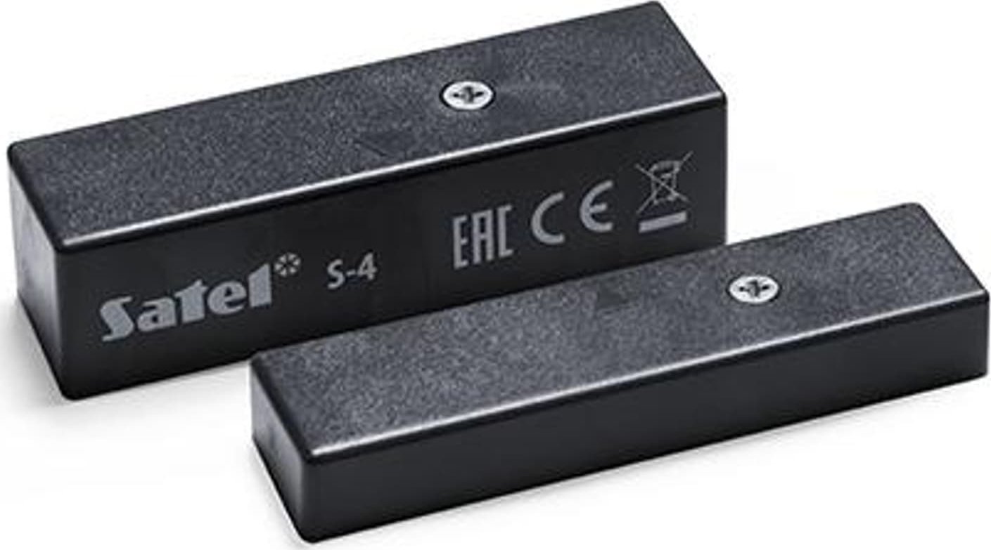 Kontakti magnetik Satel S-4-DG, me kabllo, gri e errët