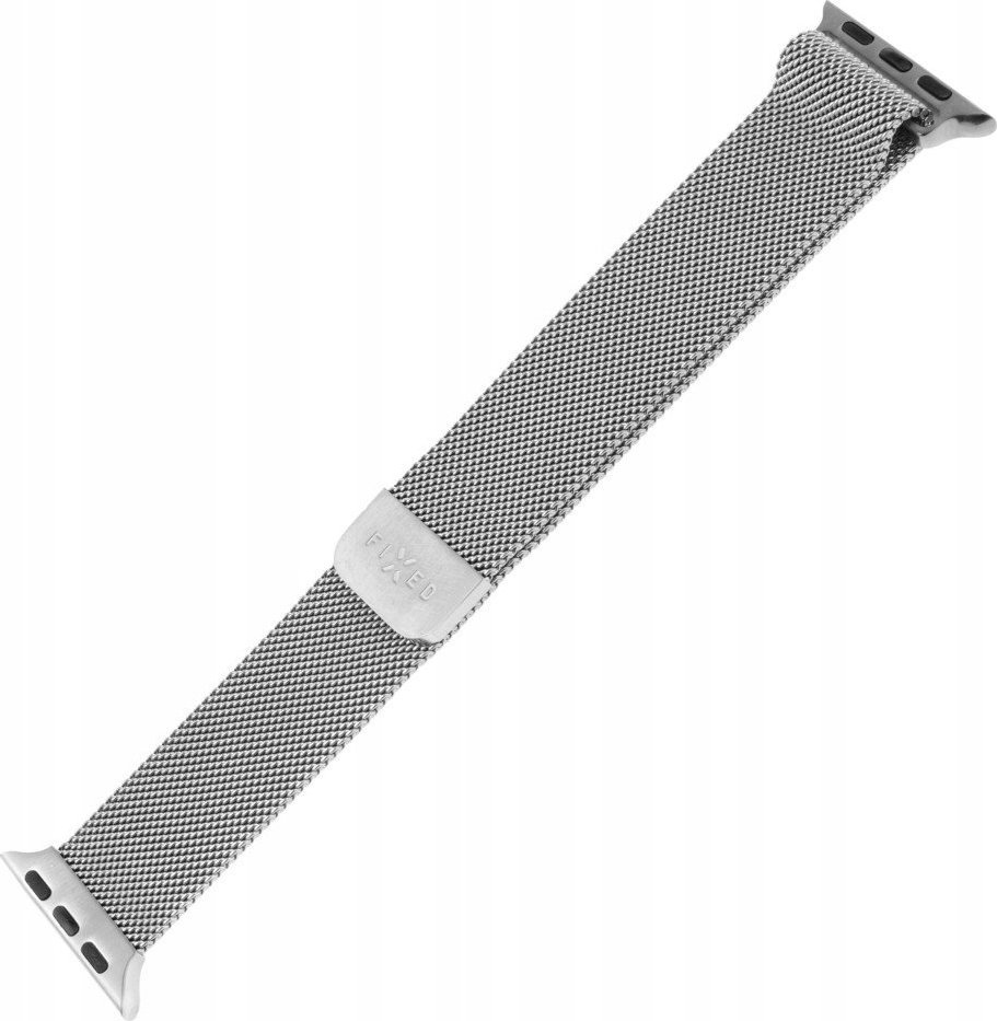 Rrip metalik FIXED Mesh Strap për Apple Watch, 42/44/45mm, argjend