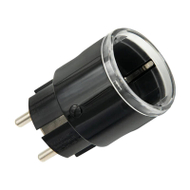 Prizë inteligjente Shelly Plug S Gen3, Wi‑Fi 2.4GHz, matje energjie, e zezë