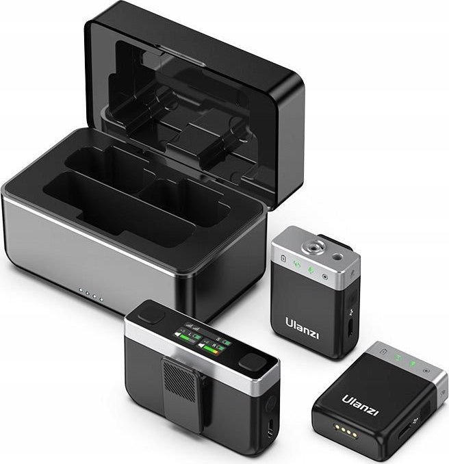 Mikrofon wireless Ulanzi AM18 U-Mic, stereo 2.4G, 100m rreze, i zi