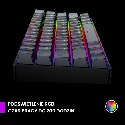 Set tastierë dhe mi Preyon Brown All Claw PBAC61B dhe Owl POW35B, mekanike, wireless, me RGB, i zi