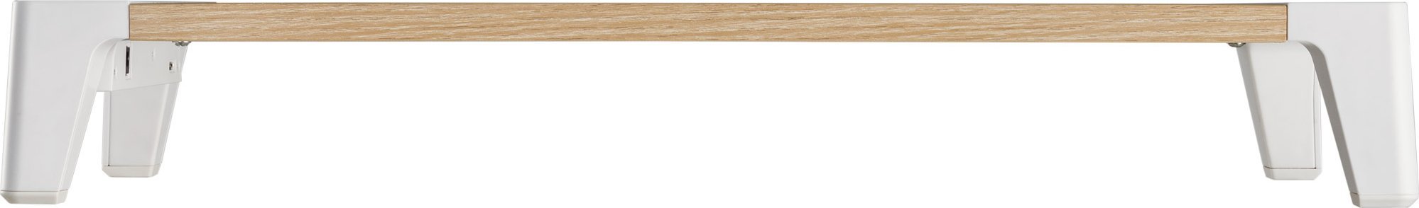 Постамент за монитор InLine Stand Plus, 80mm, 2x USB 3.2 Gen1 и QC3, панел од јавор