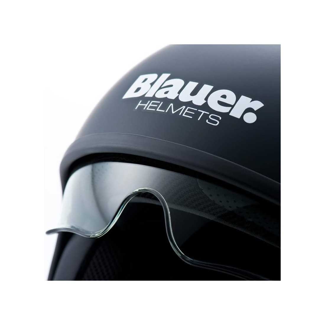 Helmetë moto Jet BLAUER HT Pilot 1.1, monokrom, mat, e zezë