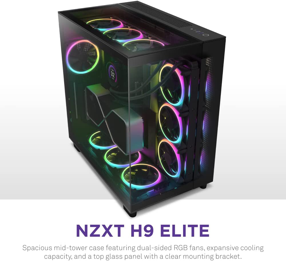 Kasë Nzxt H9 Elite (CM-H91EB-01), e zezë