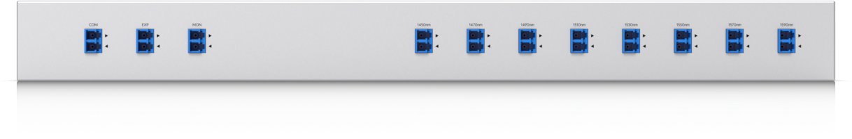 Multiplexer optik Ubiquiti UACC-CWDM-8, 8 kanale, montim në rack, i zi