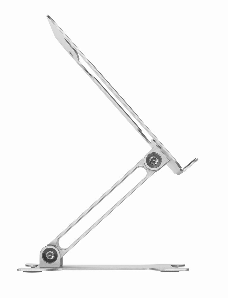 Standi për laptop Gembird, deri 15.6", alumin, ngjyrë argjendi