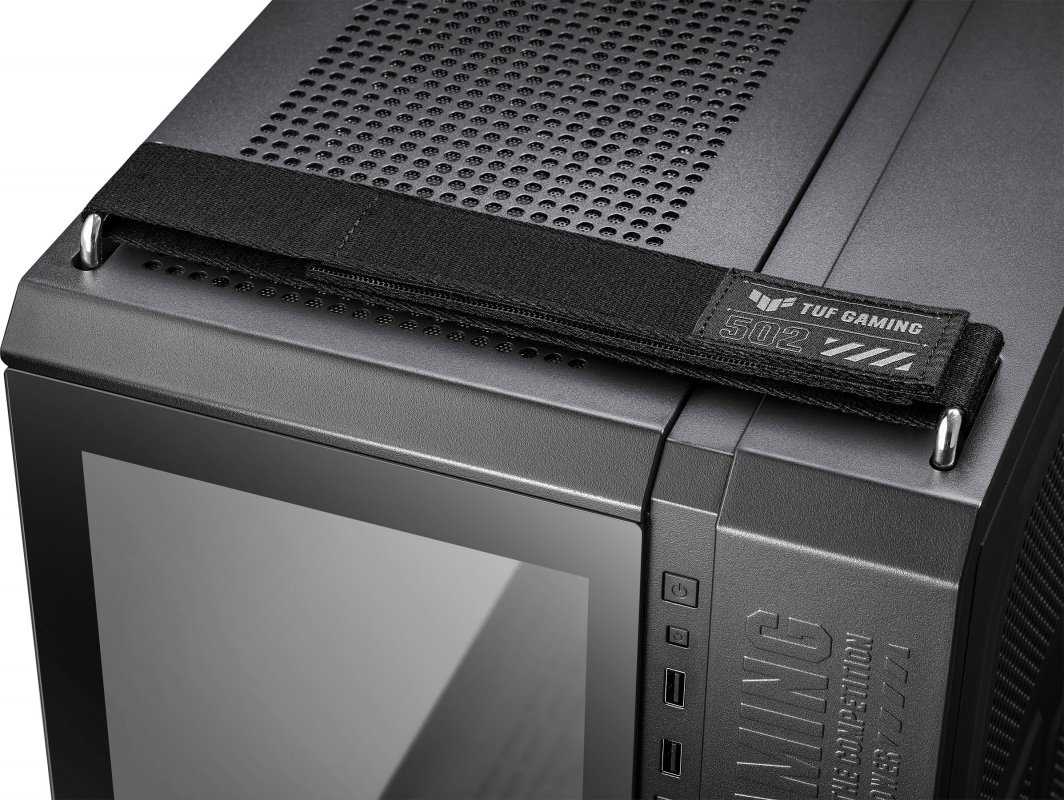 Kasë Asus TUF Gaming GT502 PLUS TG ARGB, e zezë, Midi Tower