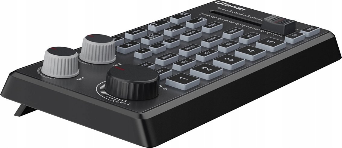 Kartë audio video mixer Ulanzi D005, për transmetim live, e zezë