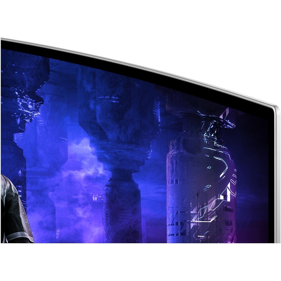 Monitor i lakuar gaming Samsung Odyssey OLED G9 G95SD, 49", Dual QHD, 240Hz, i zi argjendtë