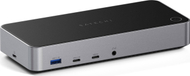 Docking station Satechi Triple 4K Display, 3x 4K 60Hz, 100W, e zezë argjendtë
