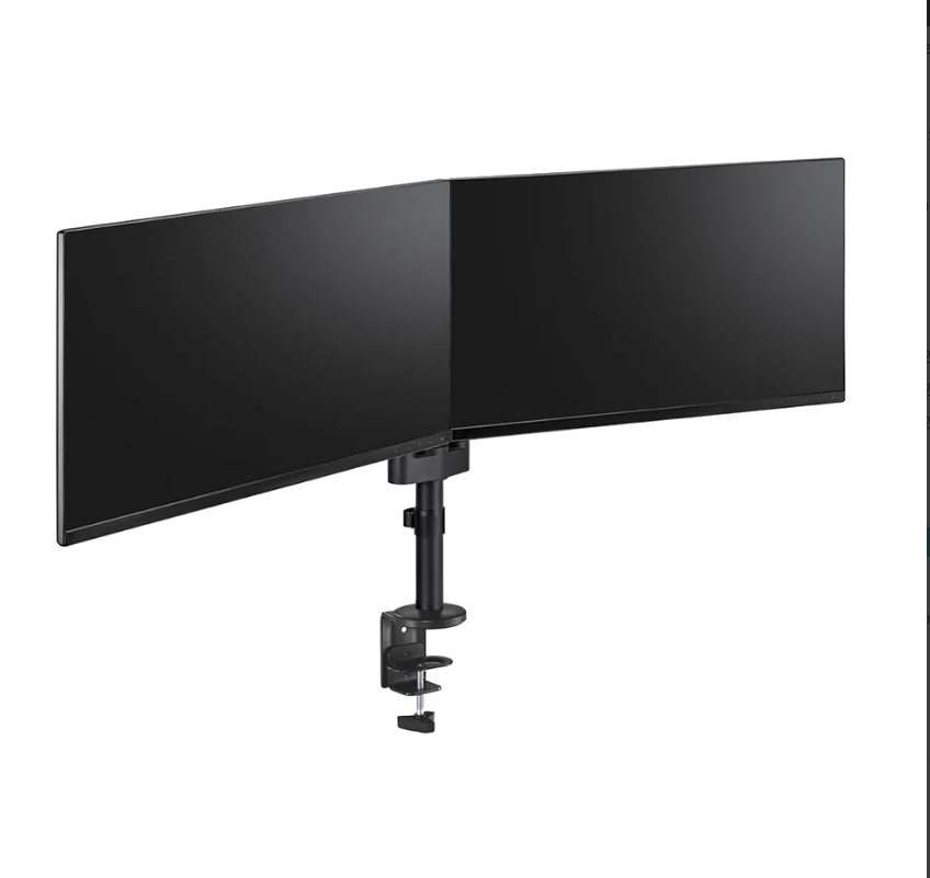 Mbajtëse tavoline për dy monitorë Neomounts DS60-425BL2, 17"-27", rregullim në lartësi, e zezë