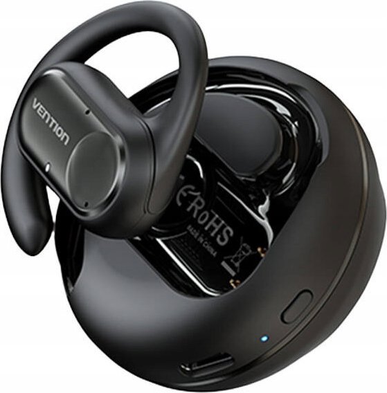 Kufje sportive Bluetooth Vention OpenBeat O11, open ear, me kuti karikimi, të zeza 2