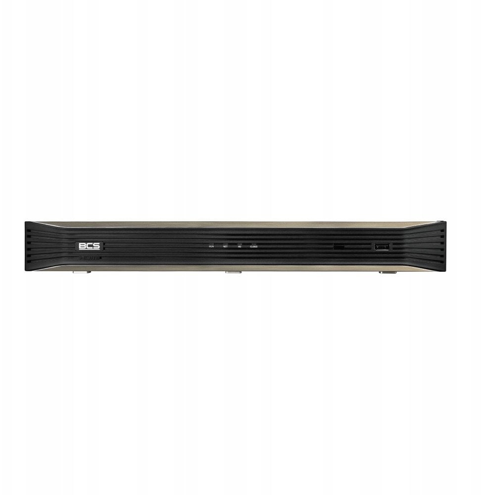 IP регистратор BCS P NVR0802 A 4K 8 канали, 8 PoE порти, HDMI 4K, црн