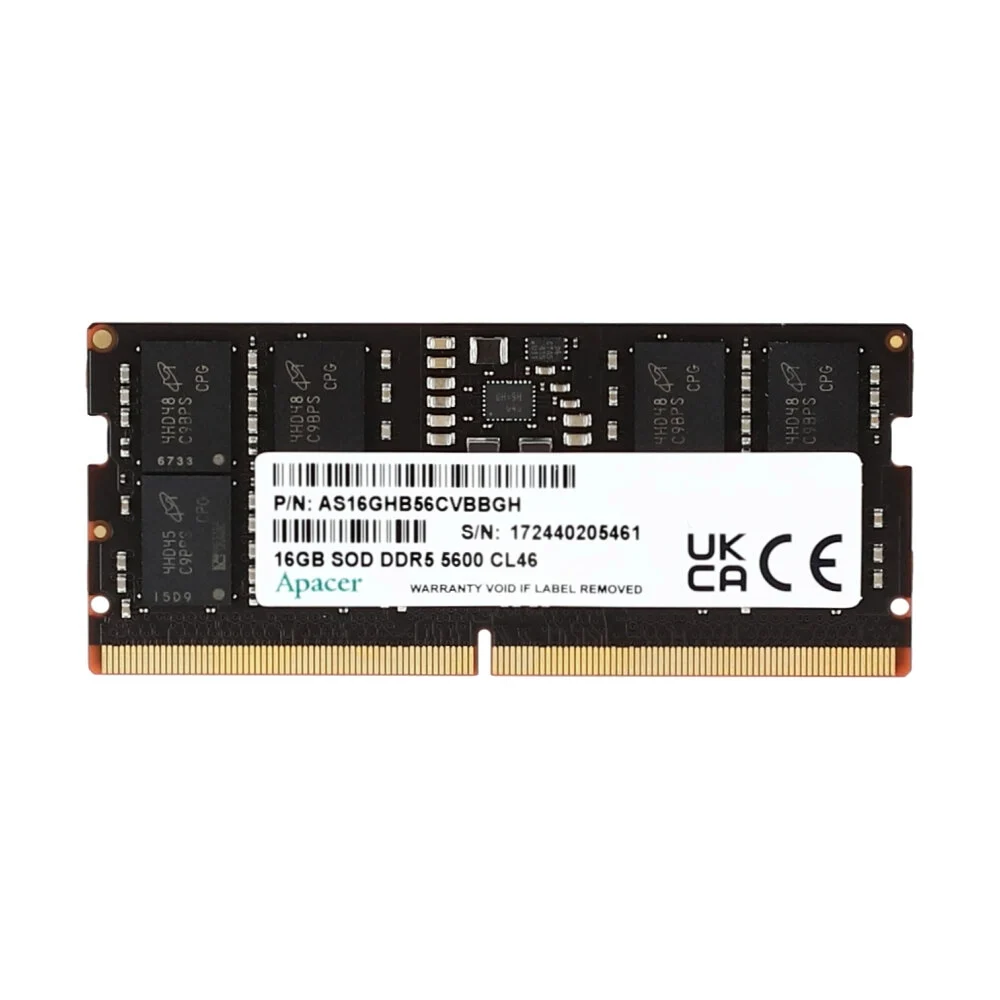 [OUTLET] Modul memorie Apacer RAM, 16GB, DDR5 5600-46 2048x8 RP, SO-DIMM