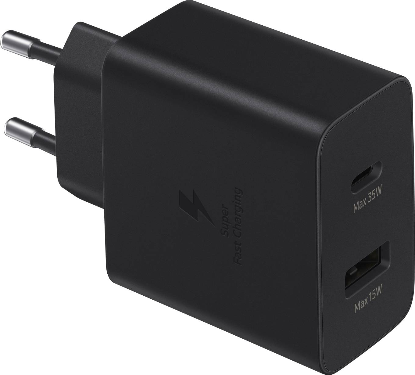 Mbushes fast charging Samsung EP-TA220NBEGEU, 35W TYPE-C & USB-A