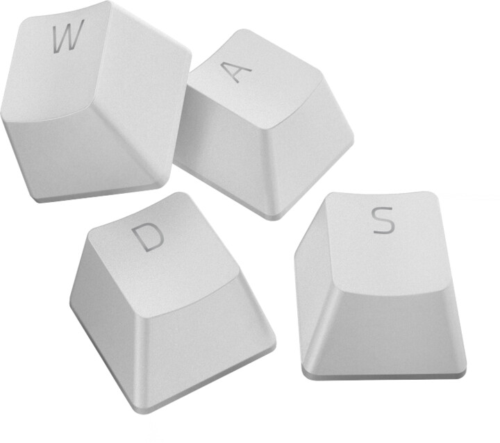 Set taste Razer PBT + kabllo, i bardhë