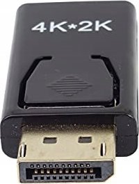 Adapter DisplayPort në HDMI PremiumCord, 4K 30Hz, pozicion mashkull në femër, i zi