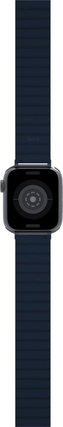 Rrip dore JCPal FlexForm për Apple Watch, 38/40/41mm, silikon, navy blue