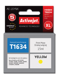 Мастило за печатач Activejet AE-16YNX (замена за Epson 16XL T1634), 15 ml, жолта