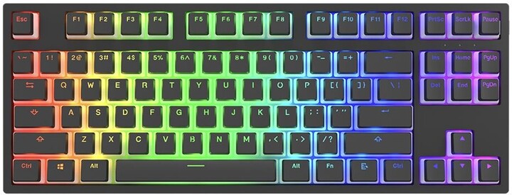 Tastierë Dark Project KD87A Pudding, Gateron Cap Teal, US